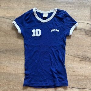 Urban Outfittere Brazil #10 Jersey Baby Tee